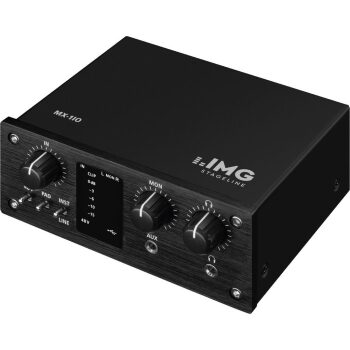 IMG Stage Line MMX 11usb 2 canaux audio miniature Table de mixage avec 3 entrées et interface USB Noir 